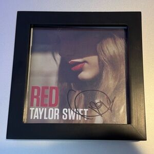 Authentic Signed Framed Taylor Swift RED CD Insert